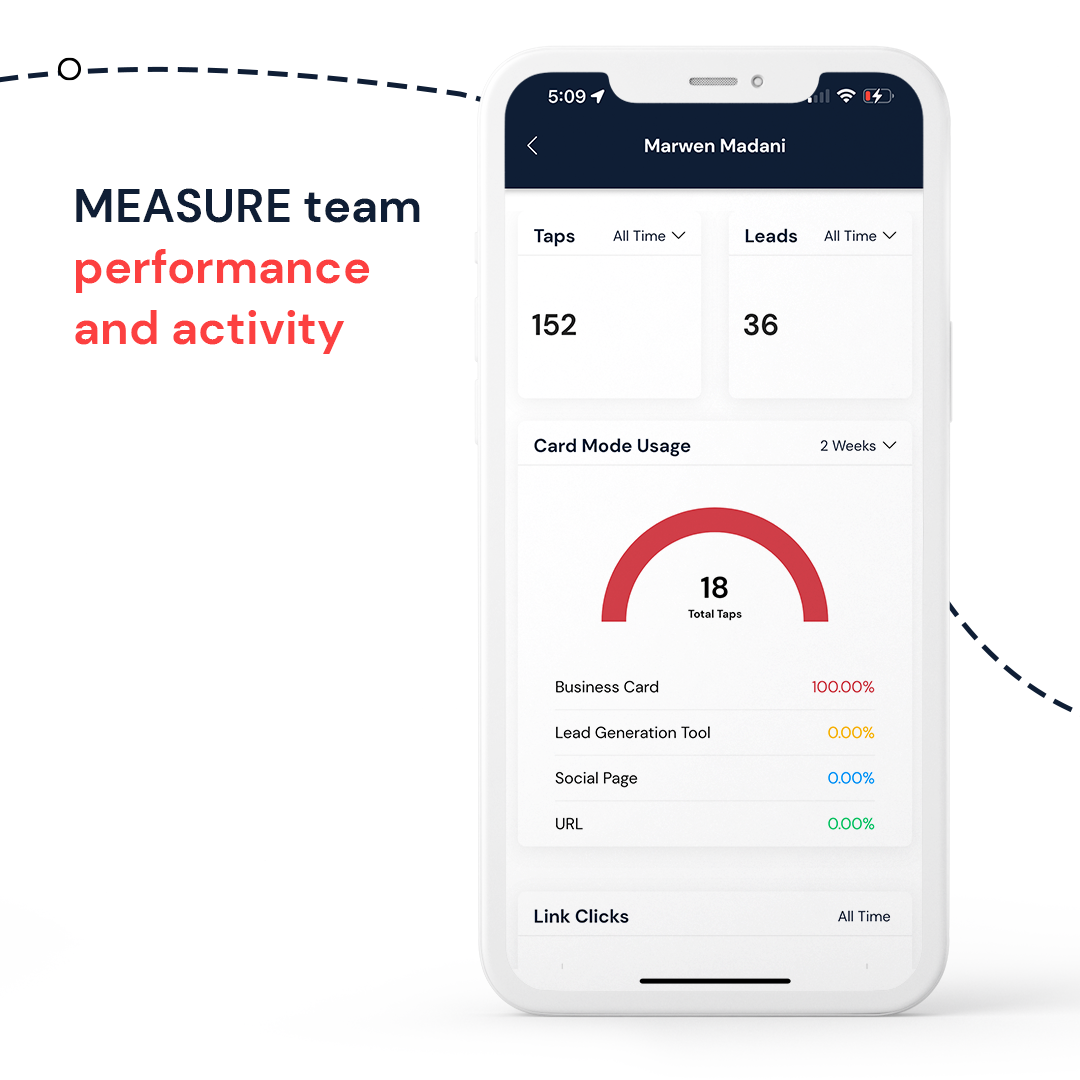 screenshot example of Smart team leaderboard
