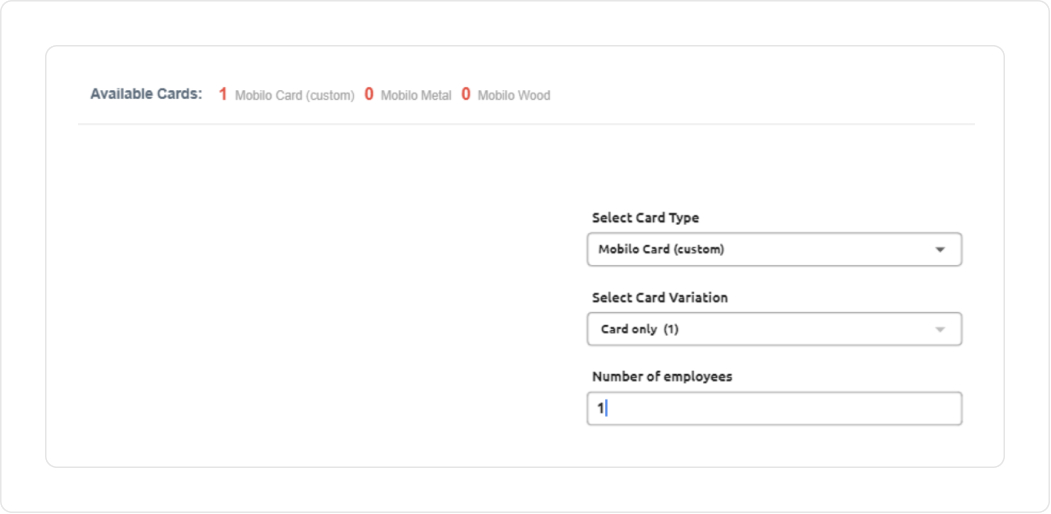 Smart card selection